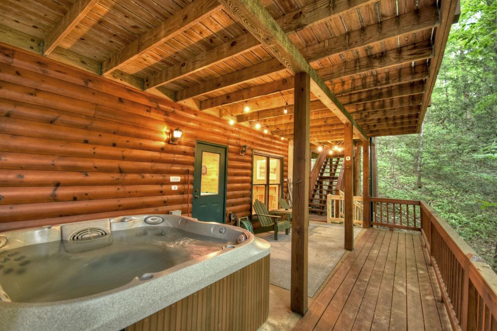 K6 Lodge Gather Around The Firepit Soak In The Hot Tub And Splash In The Creek Blue Ridge Exterior photo